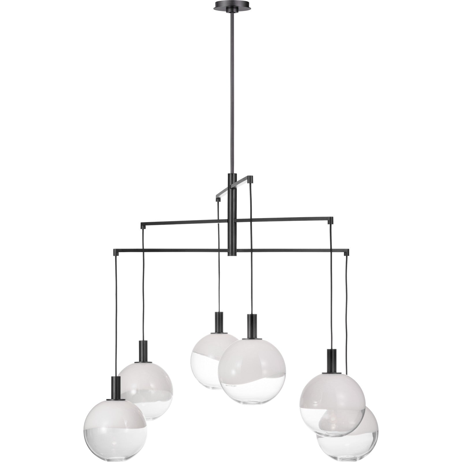 Torian Extra Large Chandelier Aged Iron - Visual Comfort Ceiling Lights