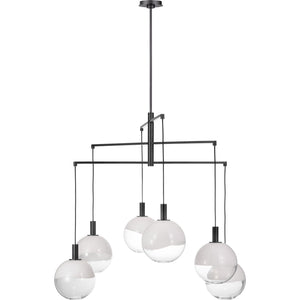 Torian Extra Large Chandelier Aged Iron - Visual Comfort Ceiling Lights