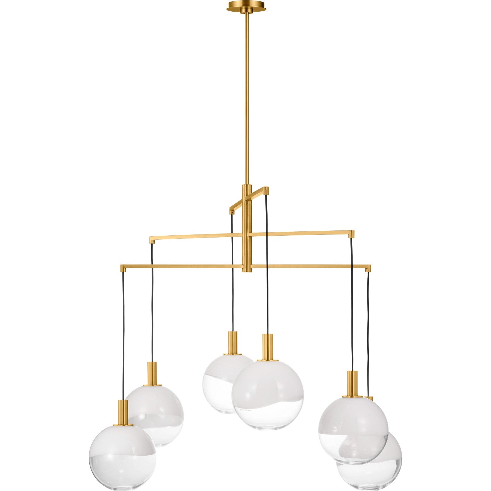 Torian Extra Large Chandelier Aged Iron - Visual Comfort Ceiling Lights