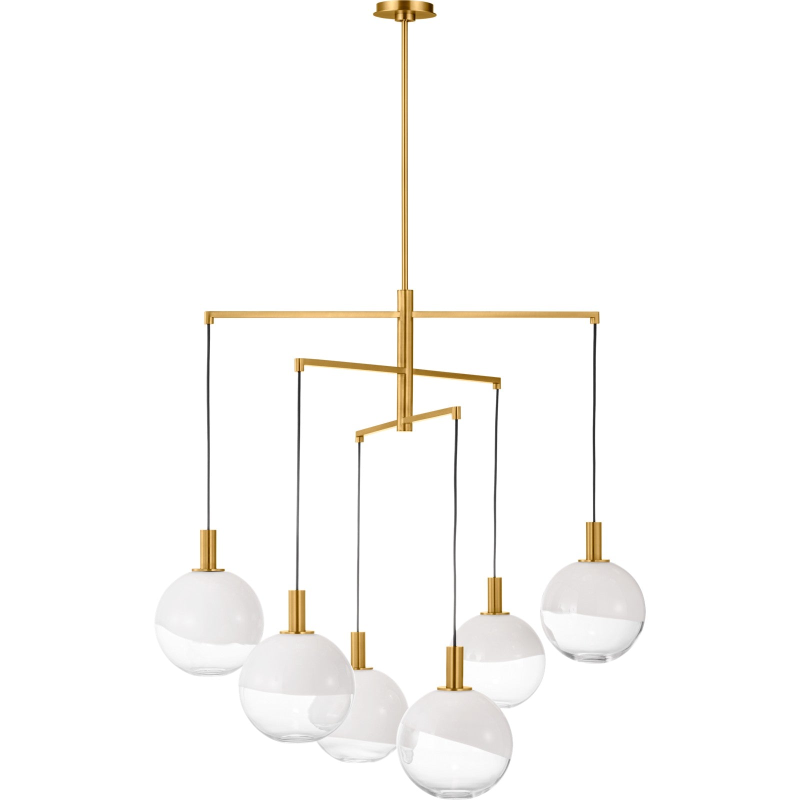 Torian Extra Large Chandelier Aged Iron - Visual Comfort Ceiling Lights