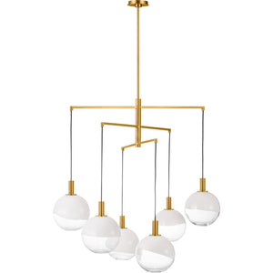 Torian Extra Large Chandelier Aged Iron - Visual Comfort Ceiling Lights