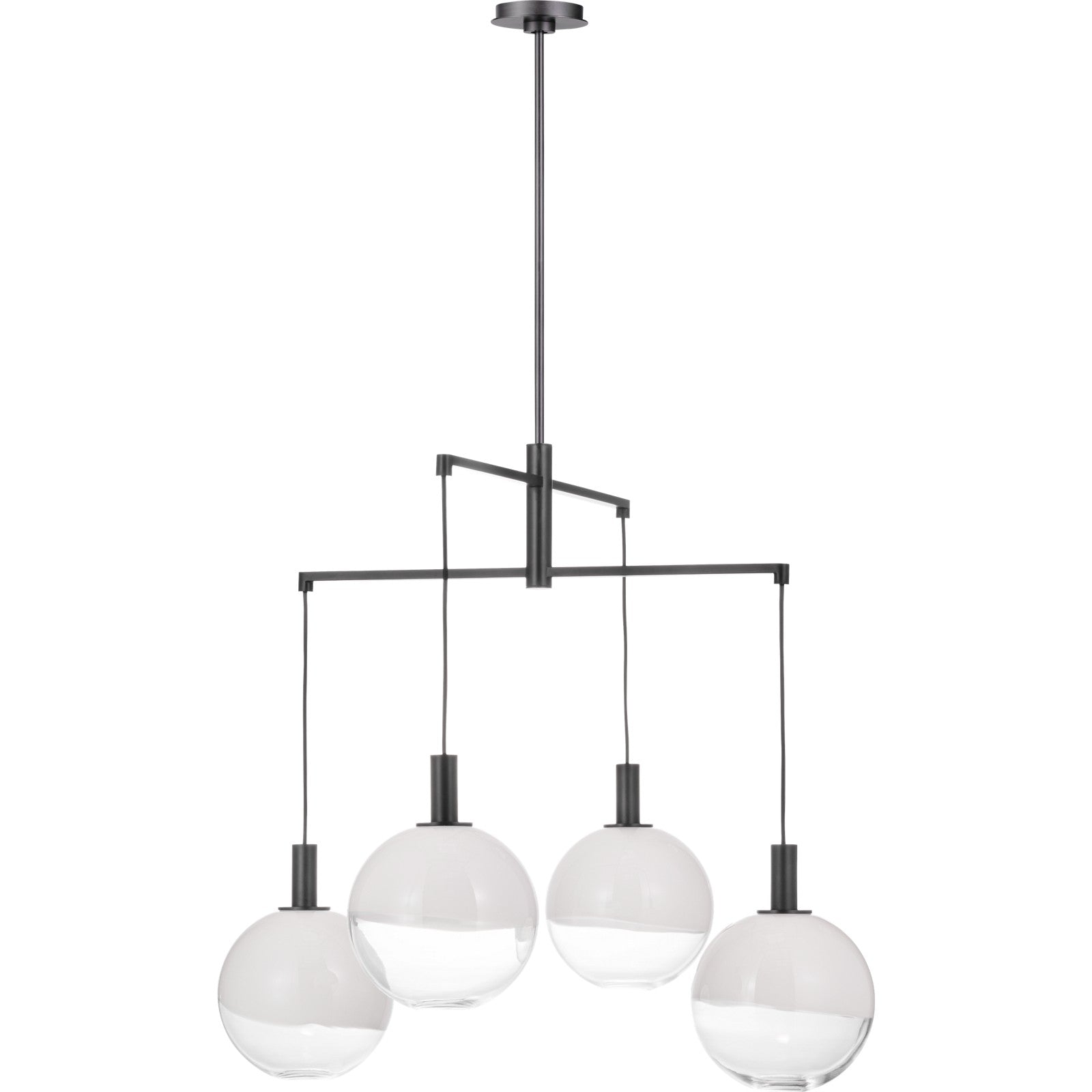 Torian Large Chandelier Aged Iron - Visual Comfort Ceiling Lights