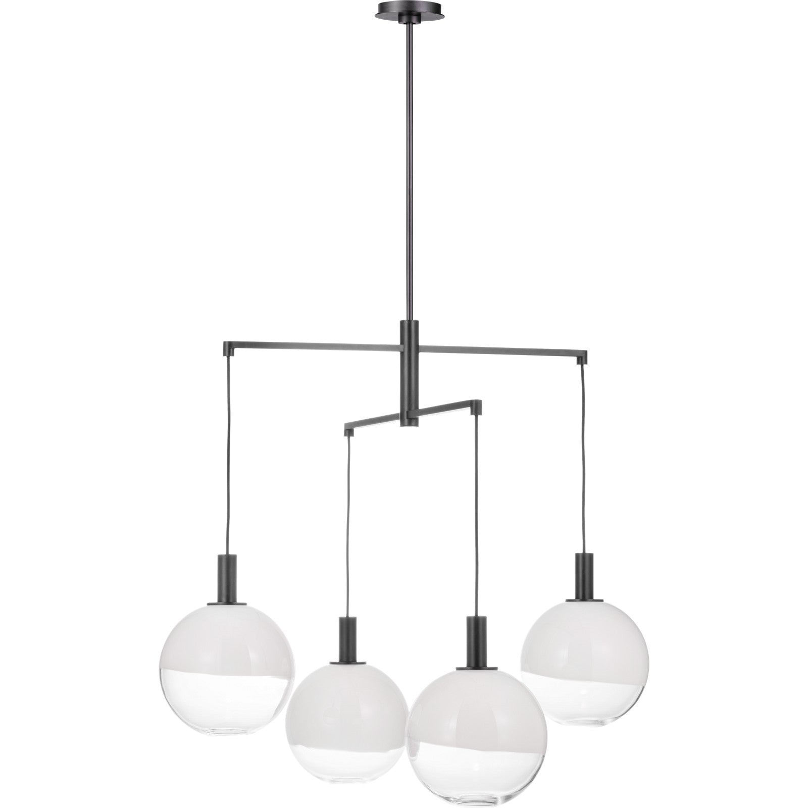 Torian Large Chandelier Aged Iron - Visual Comfort Ceiling Lights