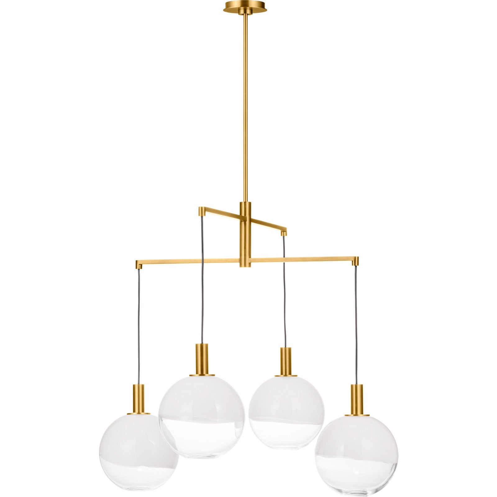 Torian Large Chandelier Aged Iron - Visual Comfort Ceiling Lights