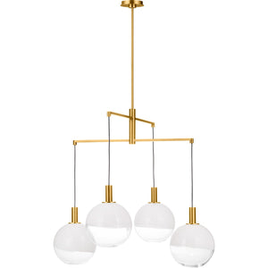 Torian Large Chandelier Aged Iron - Visual Comfort Ceiling Lights