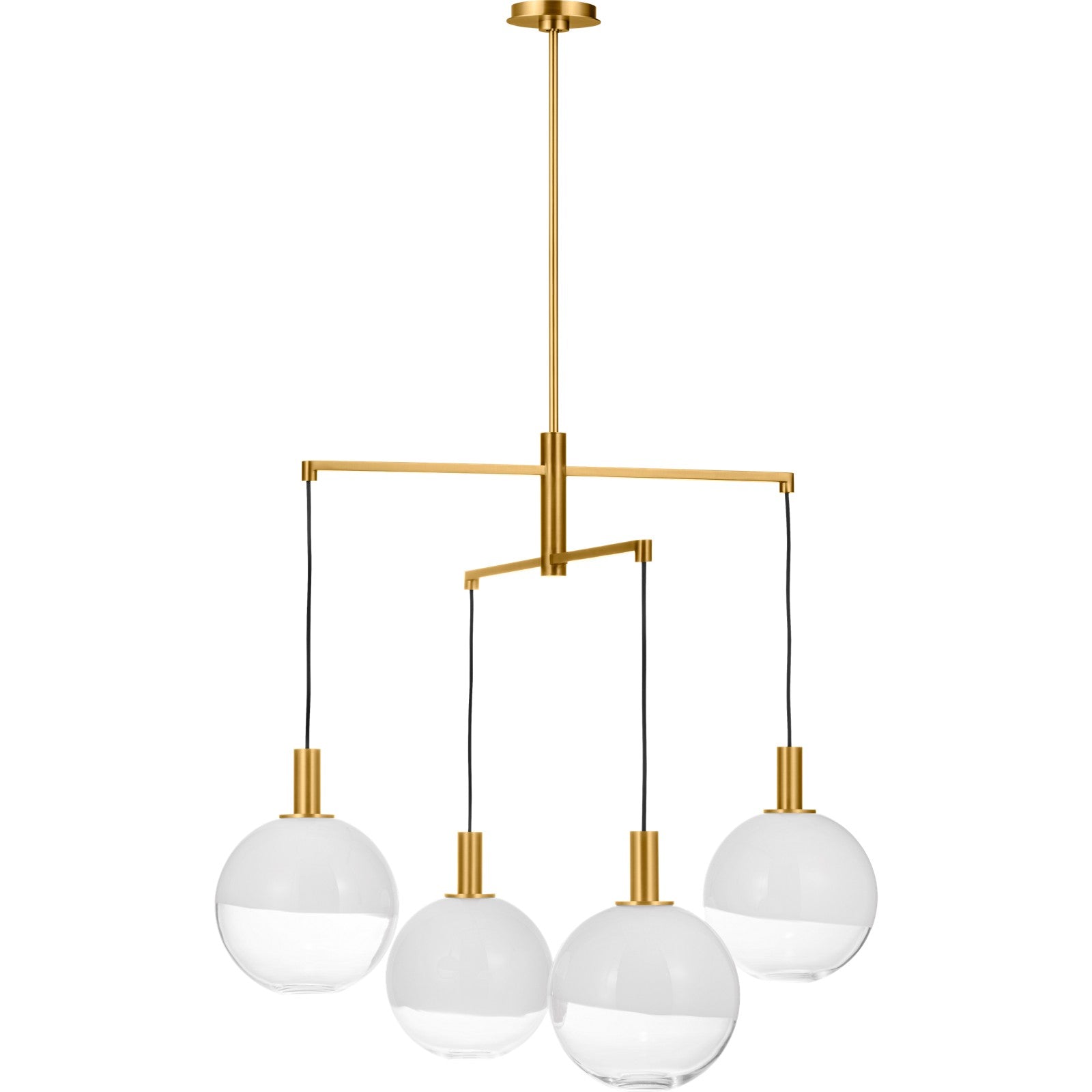 Torian Large Chandelier Aged Iron - Visual Comfort Ceiling Lights