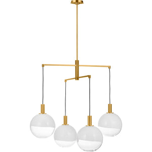 Torian Large Chandelier Aged Iron - Visual Comfort Ceiling Lights
