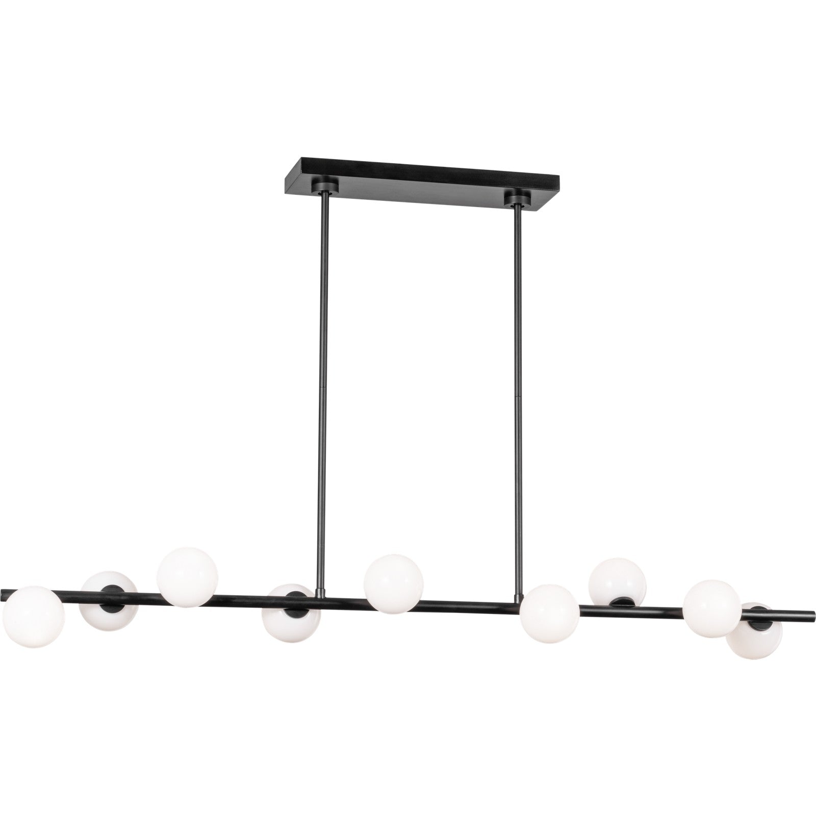 Altair Large Linear Chandelier Aged Iron - Visual Comfort Ceiling Lights