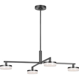 Khan Large Chandelier Aged Iron Bulbs Inc - Visual Comfort Ceiling Lights