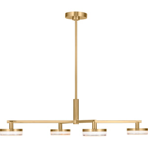 Khan Large Chandelier Aged Iron Bulbs Inc - Visual Comfort Ceiling Lights
