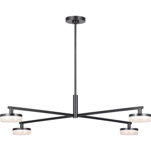 Khan Extra Large Chandelier Aged Iron Bulbs Inc - Visual Comfort Ceiling Lights