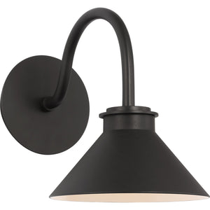 Modern Barn Light Small Wall Lantern Textured Black Bulbs Inc - Visual Comfort Outdoor Lighting