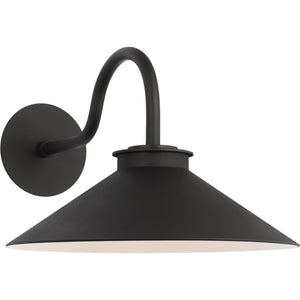 Modern Barn Light Large Wall Lantern Textured Black Bulbs Inc - Visual Comfort Outdoor Lighting