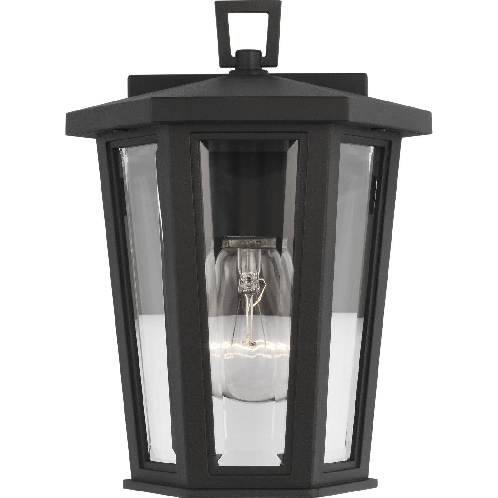 Witley Mini Wall Lantern Textured Black - Visual Comfort Outdoor Lighting