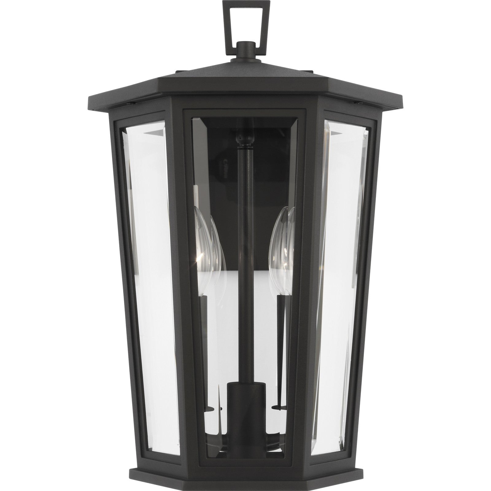 Witley Medium Wall Lantern Textured Black - Visual Comfort Outdoor Lighting