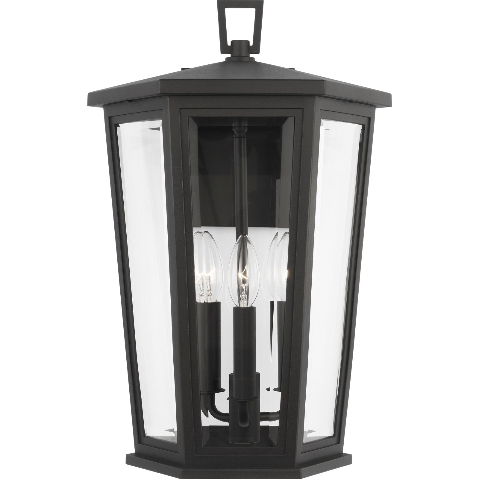 Witley Large Wall Lantern Textured Black - Visual Comfort Outdoor Lighting