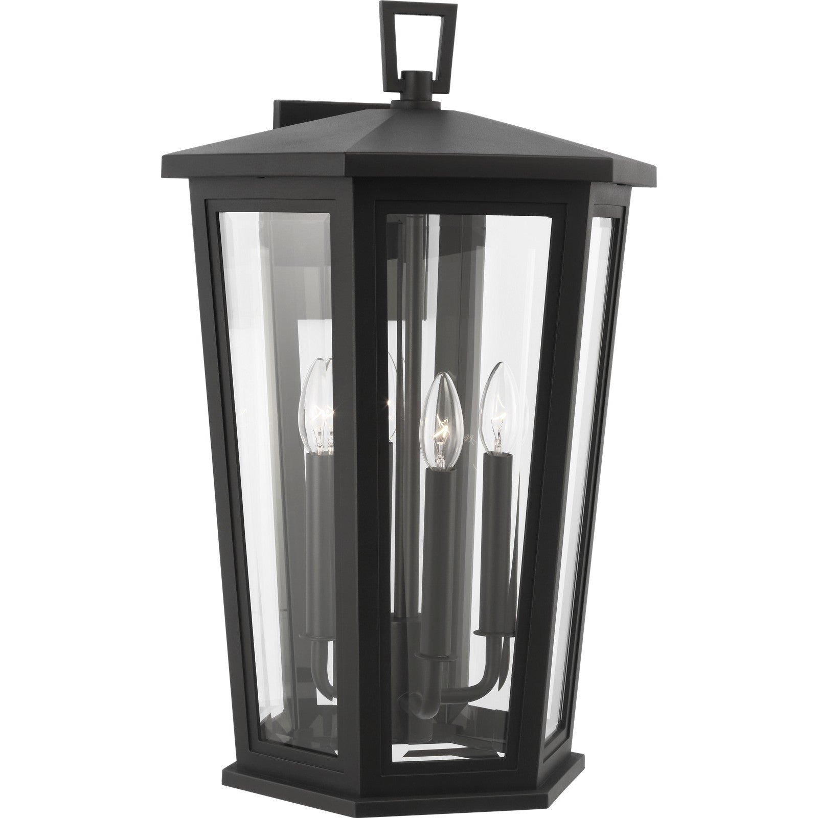 Witley Extra Large Wall Lantern Textured Black - Visual Comfort Outdoor Lighting