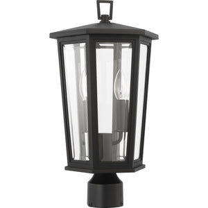 Witley Medium Post Lantern Textured Black - Visual Comfort Outdoor Lighting