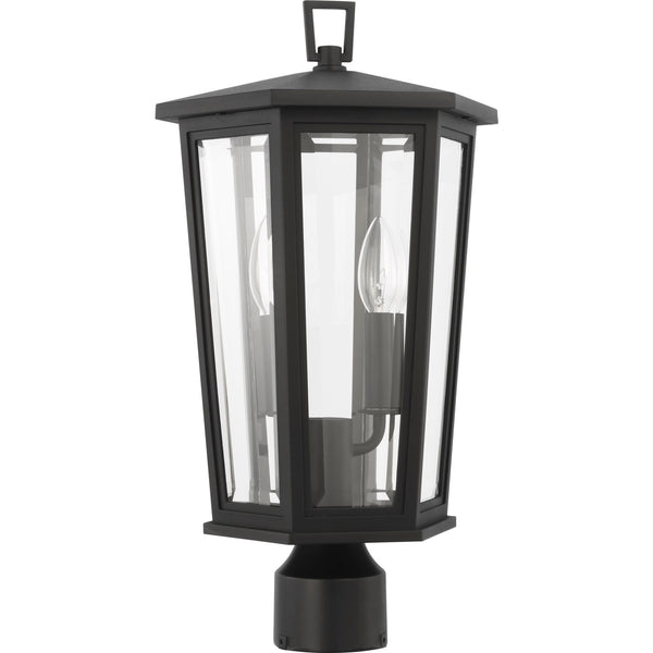 Witley Medium Post Lantern Textured Black - Visual Comfort Outdoor Lighting