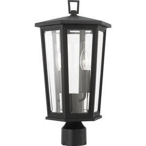 Witley Medium Post Lantern Textured Black - Visual Comfort Outdoor Lighting