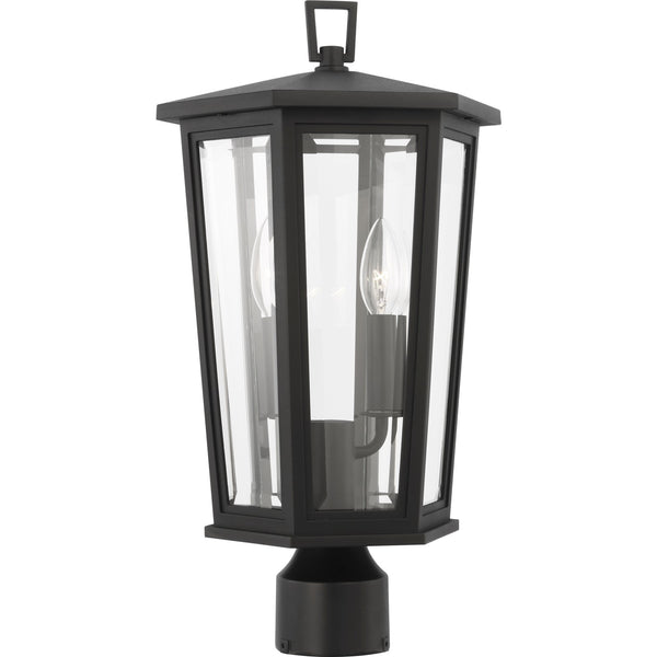 Witley Medium Post Lantern Textured Black - Visual Comfort Outdoor Lighting