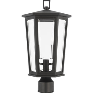 Witley Medium Post Lantern Textured Black - Visual Comfort Outdoor Lighting
