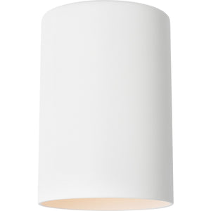Outdoor Cylinders Small One Light Wall Lantern Textured Black - Visual Comfort Outdoor Lighting