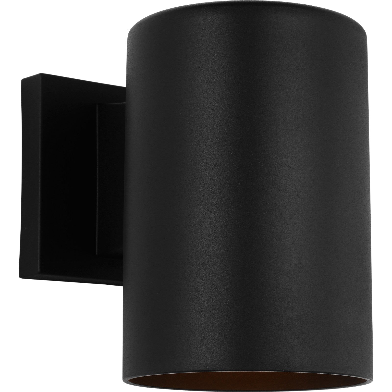 Outdoor Cylinders Small One Light Wall Lantern Textured Black - Visual Comfort Outdoor Lighting