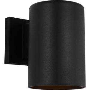 Outdoor Cylinders Small One Light Wall Lantern Textured Black - Visual Comfort Outdoor Lighting