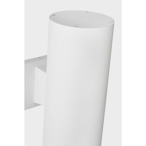 Outdoor Cylinders Medium Two Light Wall Lantern Textured Black - Visual Comfort Outdoor Lighting