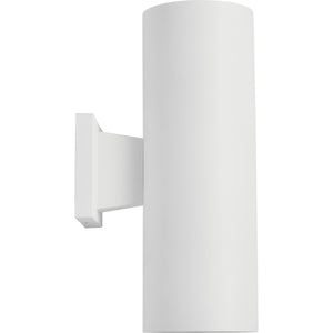 Outdoor Cylinders Medium Two Light Wall Lantern Textured Black - Visual Comfort Outdoor Lighting