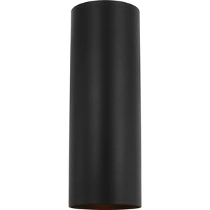Outdoor Cylinders Medium Two Light Wall Lantern Textured Black - Visual Comfort Outdoor Lighting