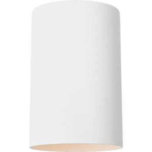Outdoor Cylinders Medium One Light Wall Lantern Textured Black - Visual Comfort Outdoor Lighting