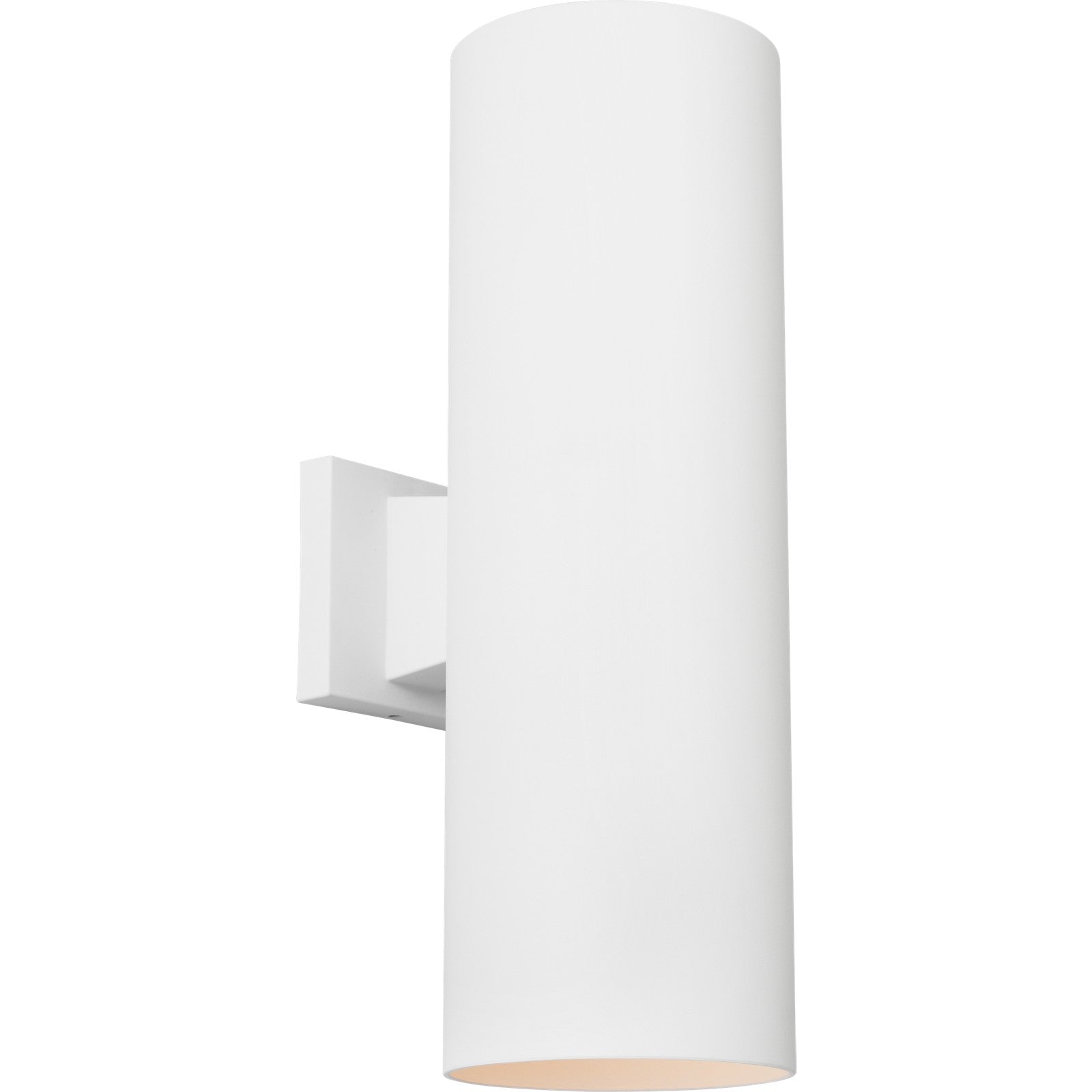 Outdoor Cylinders Large Two Light Wall Lantern Textured Black - Visual Comfort Outdoor Lighting