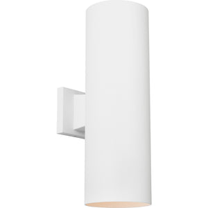 Outdoor Cylinders Large Two Light Wall Lantern Textured Black - Visual Comfort Outdoor Lighting