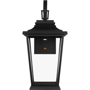 Warren Medium Lantern Textured Black Bulbs Inc - Visual Comfort Outdoor Lighting