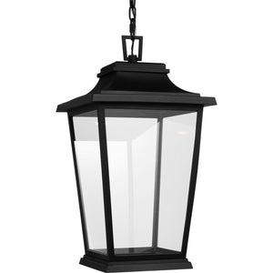 Warren Hanging Lantern Textured Black Bulbs Inc - Visual Comfort Outdoor Lighting