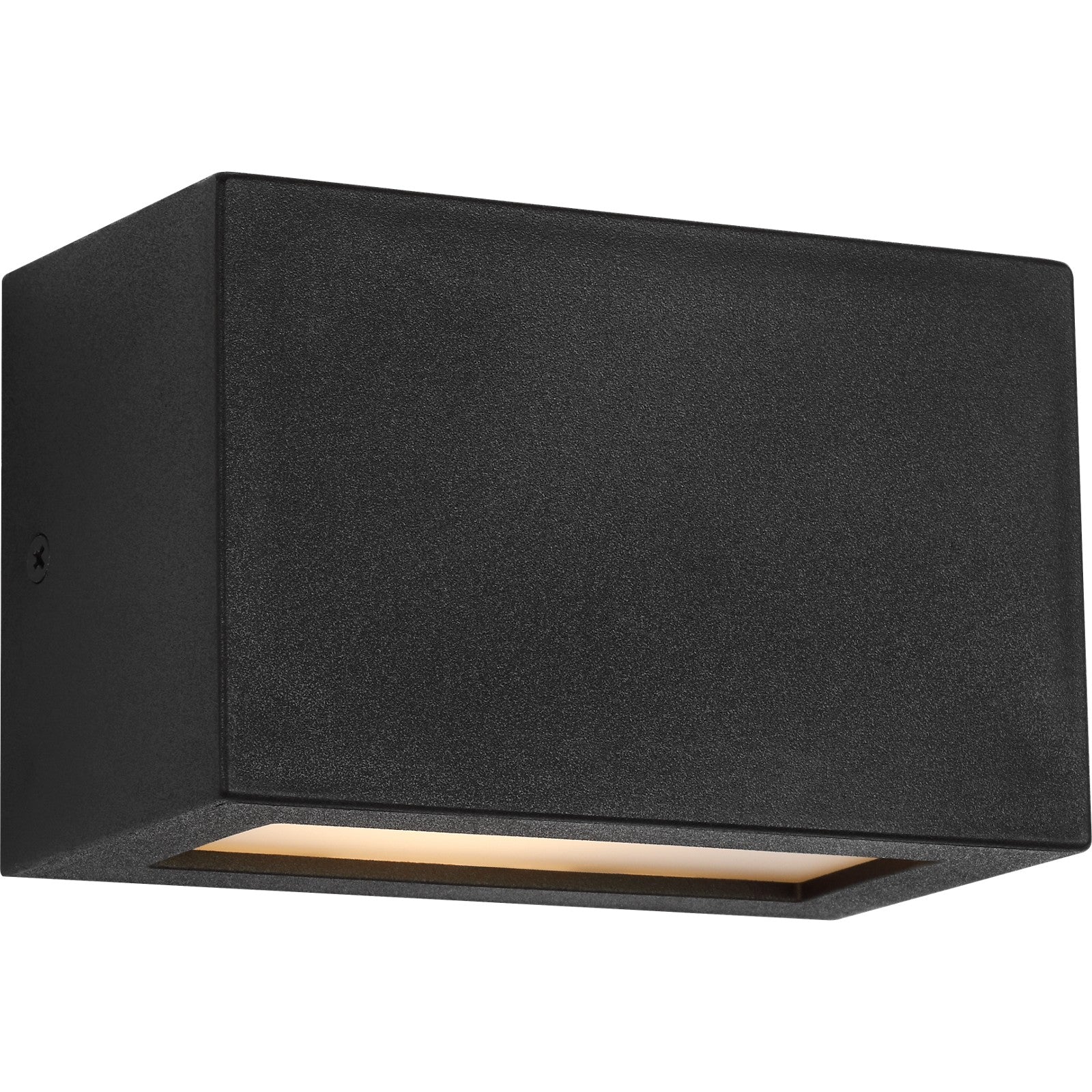 Kukei Small LED Wall Lantern Textured Black Bulbs Inc - Visual Comfort Outdoor Lighting