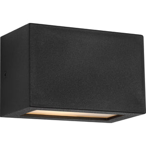 Kukei Small LED Wall Lantern Textured Black Bulbs Inc - Visual Comfort Outdoor Lighting