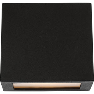 Kakudo Small LED Wall Lantern Textured Black Bulbs Inc - Visual Comfort Outdoor Lighting