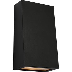 Kakudo Large LED Wall Lantern Textured Black Bulbs Inc - Visual Comfort Outdoor Lighting
