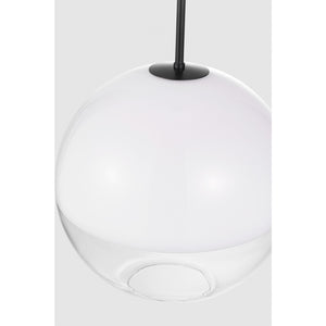 Torian Medium Pendant Aged Iron - Visual Comfort Ceiling Lights