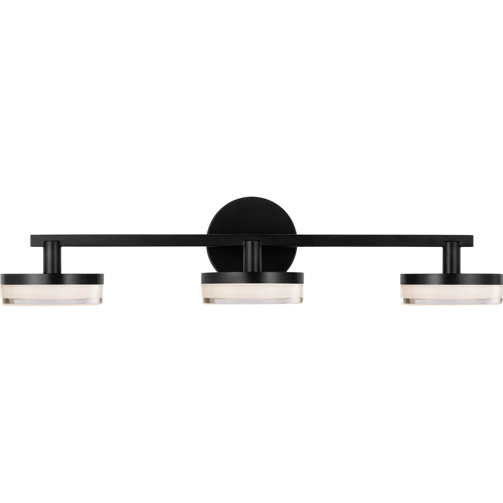 Khan 3 - Light Vanity Aged Iron Bulbs Inc - Visual Comfort Wall Lights