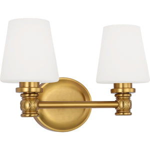 Xavierre 2 - Light Vanity Satin Nickel - Visual Comfort Wall Lights