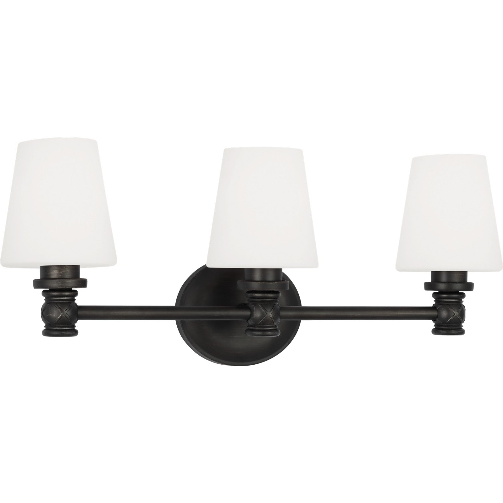 Xavierre 3 - Light Vanity Satin Nickel - Visual Comfort Wall Lights