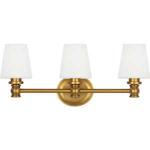 Xavierre 3 - Light Vanity Satin Nickel - Visual Comfort Wall Lights
