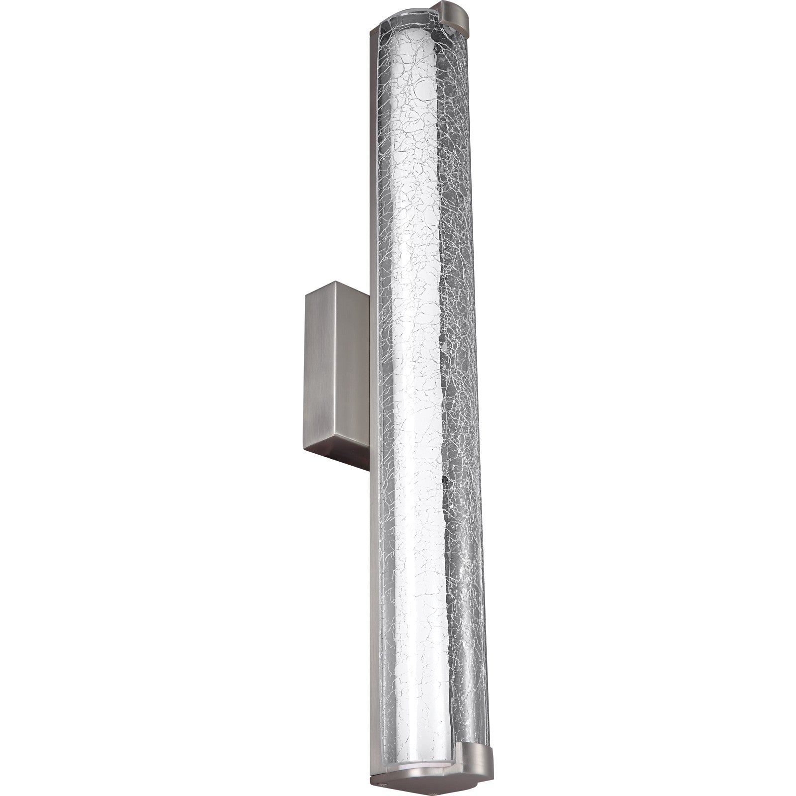 Cutler 24" Crackle Glass LED Vanity Chrome Bulbs Inc - Visual Comfort Wall Lights