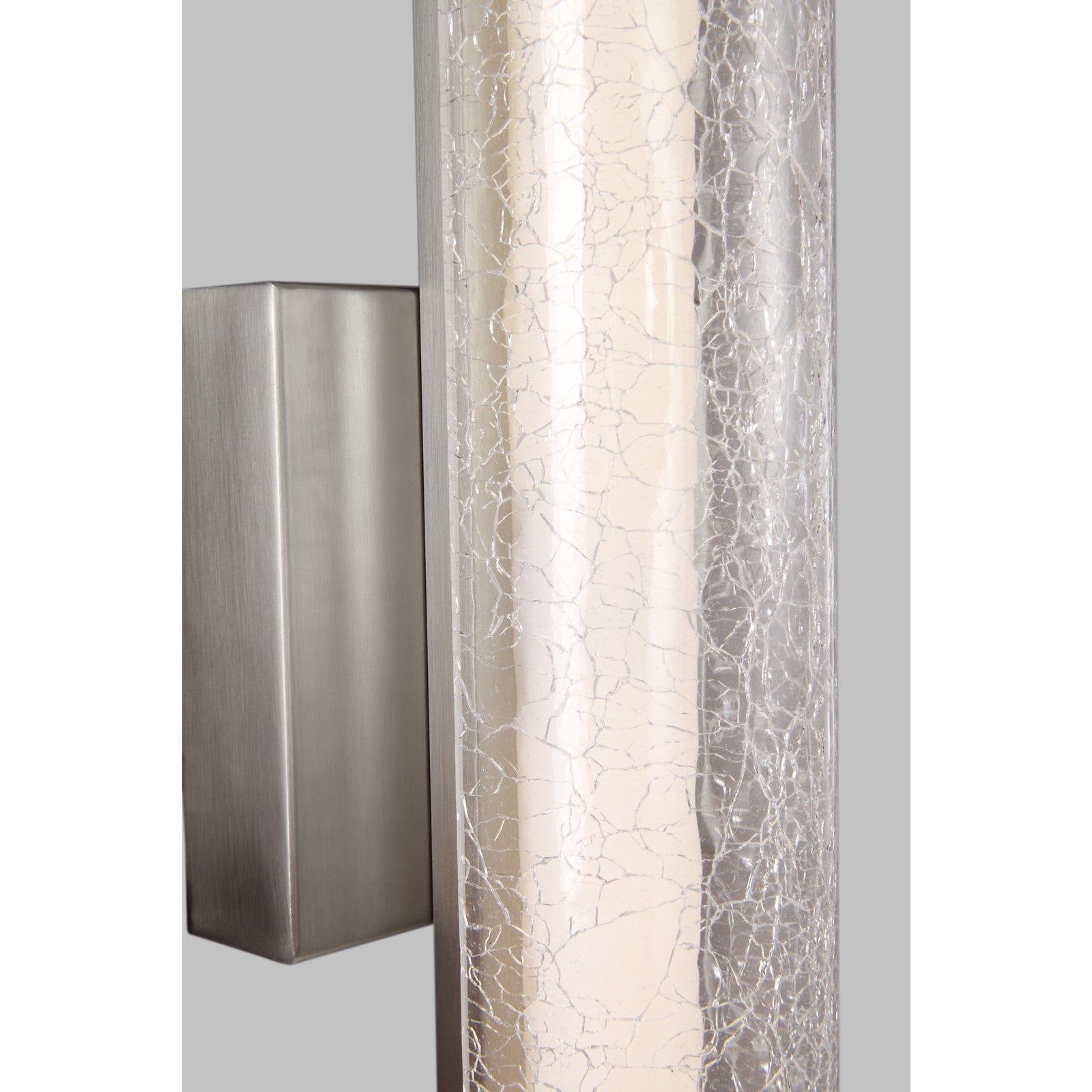Cutler 24" Crackle Glass LED Vanity Chrome Bulbs Inc - Visual Comfort Wall Lights