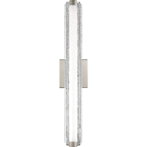 Cutler 24" Crackle Glass LED Vanity Chrome Bulbs Inc - Visual Comfort Wall Lights
