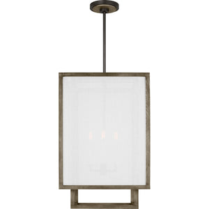 Brockway Medium Lantern Weathered Oak Wood - Visual Comfort Ceiling Lights